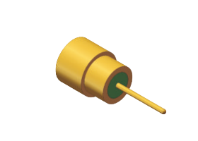 SMPS Male PCB Connector 60GHz 50Ω Gold Plated RF Coaxial