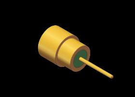 SMPS Conector de PCB masculino 60GHz 50Ω Revestido de oro RF coaxial
