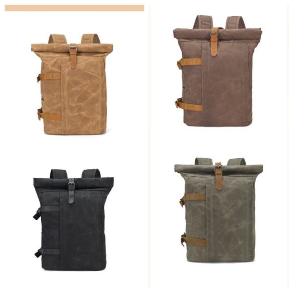 Colefa Versatile Top-rated Daypack Ergonomic Comfortable Rucksack Bags Practical High-capacity Durable Waxed Canvas Backpack