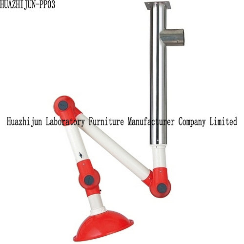 Wall Mounted Laboratory Fittings Fume Extractor Exhaust Arms 304 SS Center Bolt
