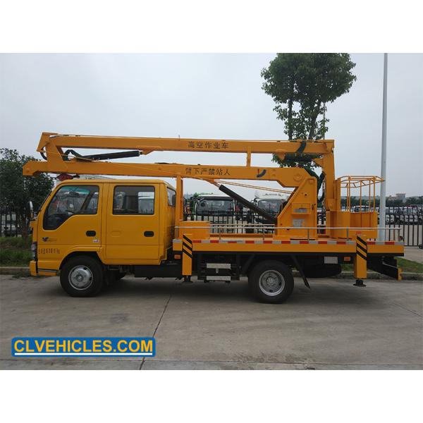 600P 130hp ISUZU Aerial Platform Truck 14 Meters Folding Boom