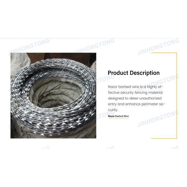 Q195 Q235 1006 1008 Hot Dipped Galvanized PVC Coated Barbed Wire Razor Barb Wire 25FT 18 Gauge Great for Security Fencing