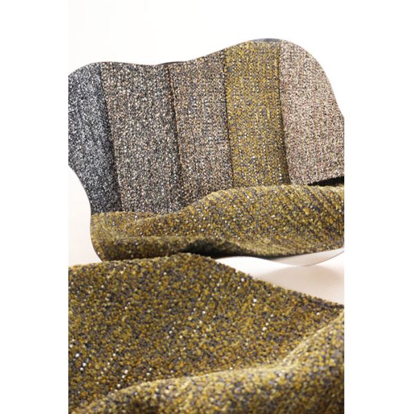 600gsm Warm Ochre Mix dusky taupe Luxury Chenille Fabric for Home Textile