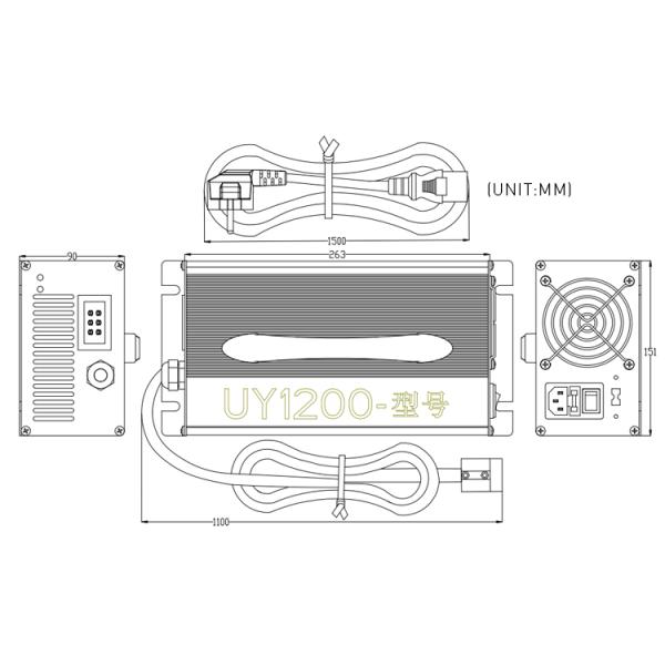 Серебряная наивысшая мощность LiFePo4 заряжателя батареи лития 12v 50a свинцовокислотная