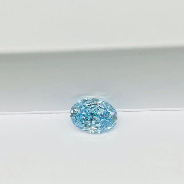 ZKZ алмазы 1 карат размер овальный свободный лаборатория выращенные синие алмазы VVS2