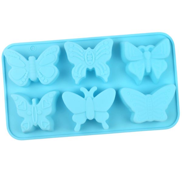 6-Cavity Cartoon Design Eco-Friendly Silicone Cake Mold for Soap Ice Cream Jelly Baking-Party Essentials
