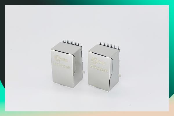 10/100 Base -TX Modular Plug 100M SMT Ethernet Jack Tab UP 12- Pin With LED RJ45 Connector And Transformer