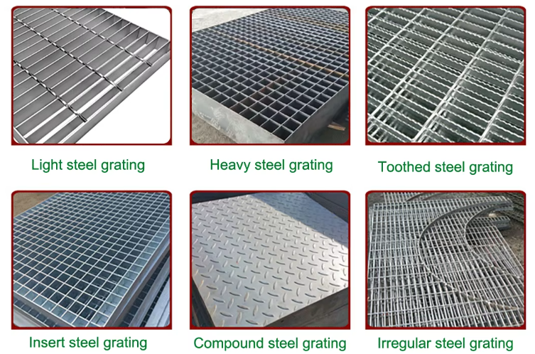 ASTM A1011 Galvanized Sheet Steel Grating Roof Walkway Safety Grating Panel 30x100mm