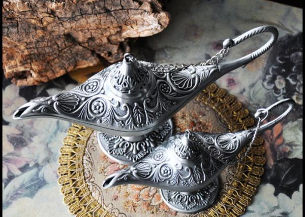 Polishing / Engraving Metal DIY Craft Gifts Aladdin's Magic Lamp Design For Tourist