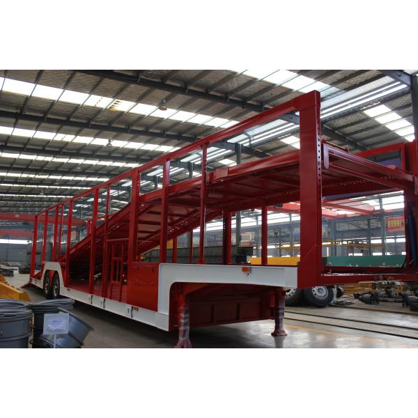 3 оси автотранспортер полуприцеп с стальным материалом и полезной нагрузкой 40000 кг