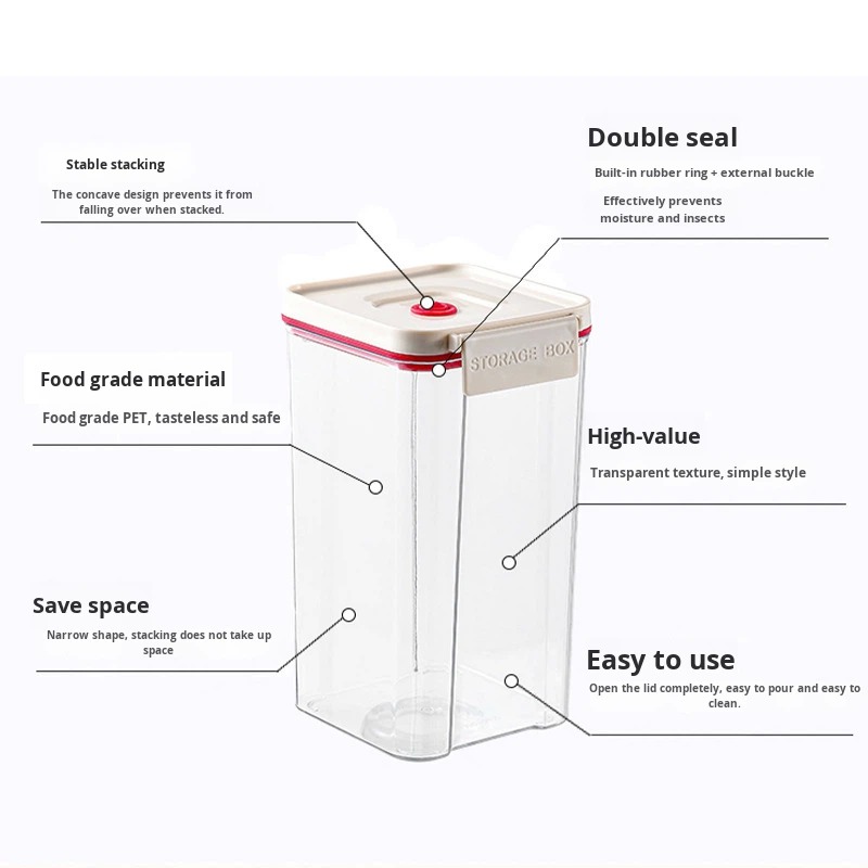 Modern Sustainable Vacuum Sealer Electric Air Pump Grain Moisture-Proof Fresh-Keeping Box for Food