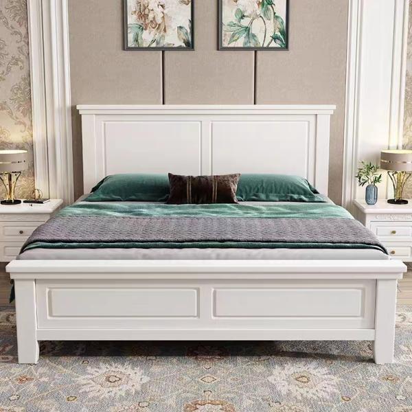 White Blue Modern Hotel Bedroom Furniture Custom King Size Beds