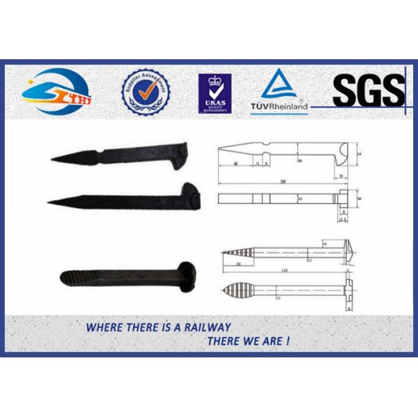 Специальный след железной дороги берет спайк на острие замка ранга 4,8 крепления рельса черный