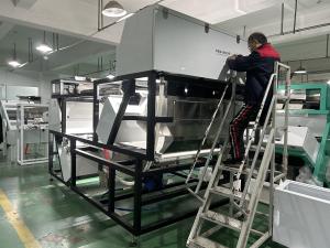 二層式粉砕ガラス瓶CCDカラーソーターガラス色選別機