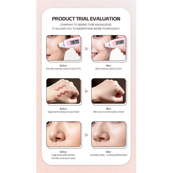 Private Label Organic Natural 24H Long Lasting Waterproof Concealer BB Cream Foundation Air Cushion Foundation