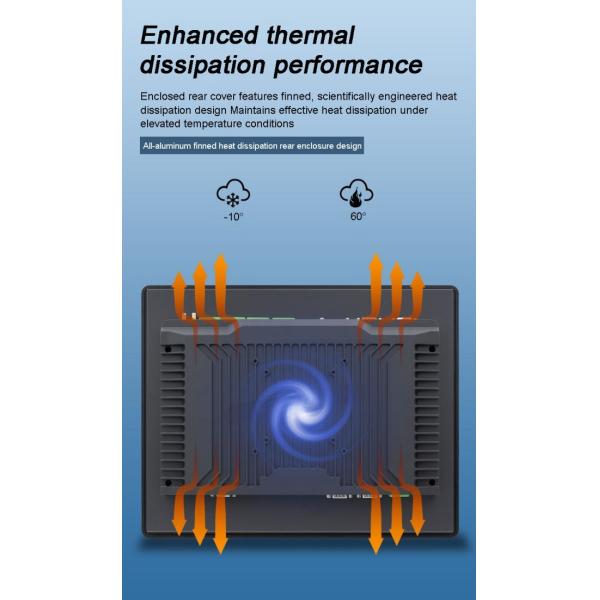 24 inch Fully-Enclosed All-aluminum Embedded Industrial Computers All-in-one Machine Touch  Control screen