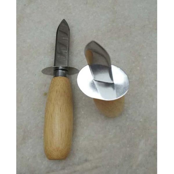 French Oyster Knife With Wooden Handle For Sea Food Shell Opener