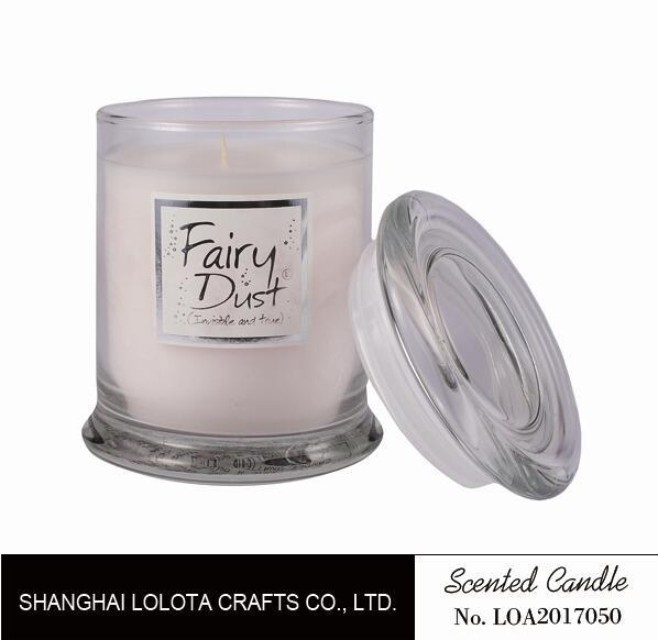 Clear Screw Top Cover Natural Scented Candle ITS SGS BV BSCI Certificate