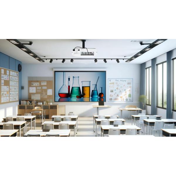 Classroom Education Laser Projector for Schools 4800 Lumen High Brightbess with WUXGA