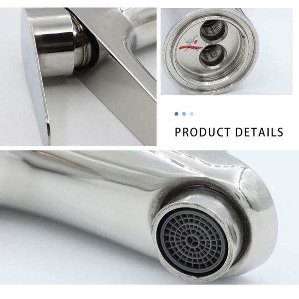 Convenient installation Single Handle Bathroom Faucet Deck Mounted