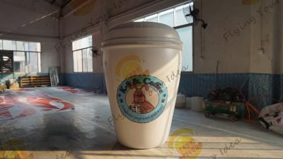 Réplica inflável customizável do copo de café para a decoração do partido do clube