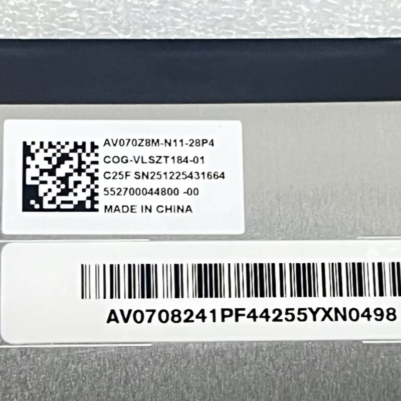 Car Display Screen COG-VLSZT184-01 LCD Panel AV070Z8M-N11-28P4 for GPS Navigation Replacement