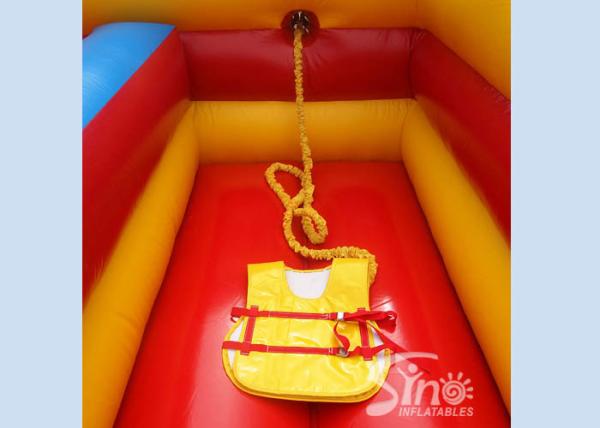 Outdoor Double Lane Inflatable Bungee Run With Basketball Throwing From Sino Inflatables