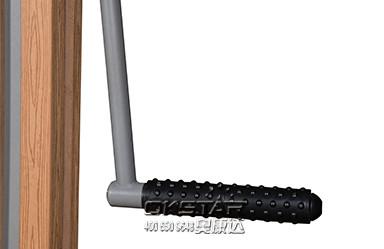 outdoor wooden fitness equipment leg exercise machine