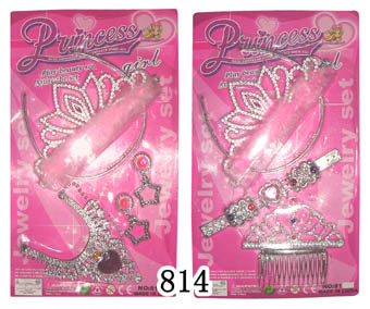 Best sell beauty set with crown,necklace,earring.comb