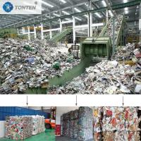 Instalação de reciclagem e triagem de resíduos domésticos para resíduos de embalagens de cozinha