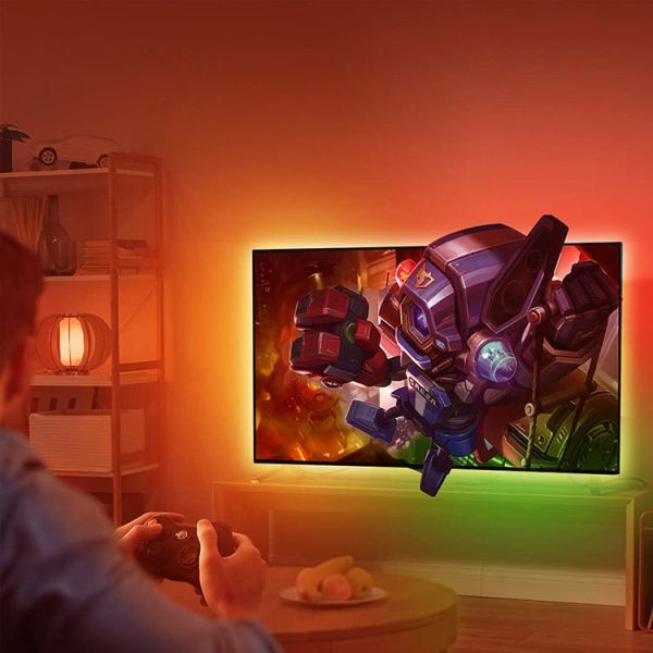 TV Sync Box Light Strings Kit IP20 APP Control RGBIC WS2811 Music Sync LED Strip Lights for TV