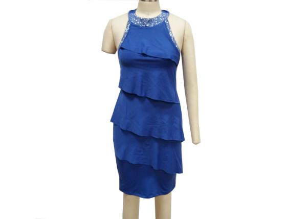 Sexy Halter Neck Maxi Beach Dress , Casual Sleeveless Summer Dresses Breathable