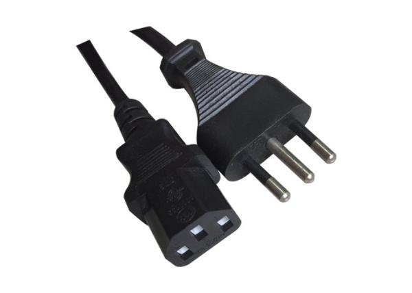 Oem Italy Power Cord 3 Prong Power Cord Imq Approval For Pc / Tv Monitor