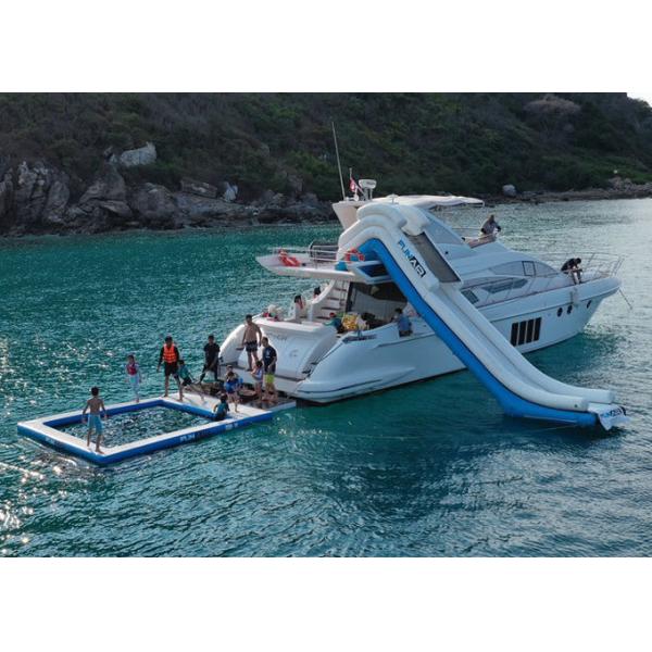 водные горки оборудования игры воды PVC 0.9mm раздувные для скольжения яхты изготовленного на заказ размера яхты раздувного