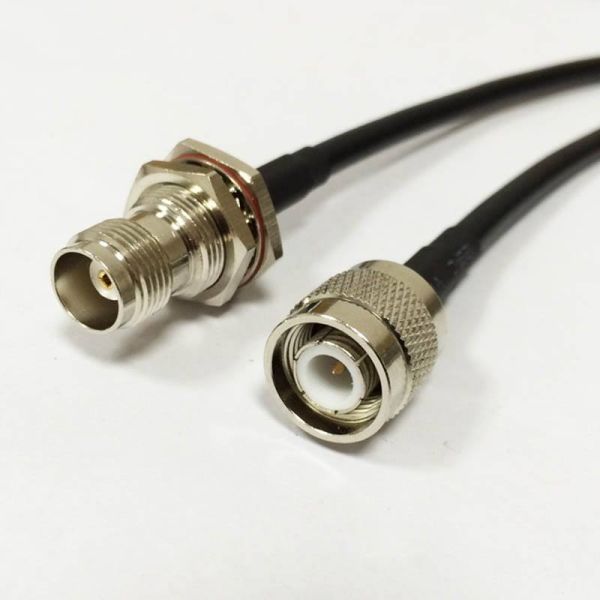 TNC Male Crimp Type Plug Connector RF Coaxial Cable with IP67 Brass Housing for RG58 RG223 RG316 DC-11GHz
