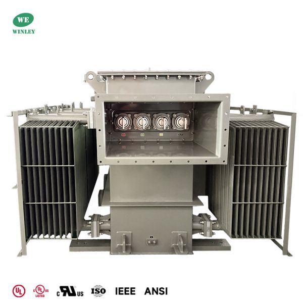 1500kVA Three Phase Oil Immersed Substation Power Transformer  1kV to 415 V ONAN AS60076 Standards