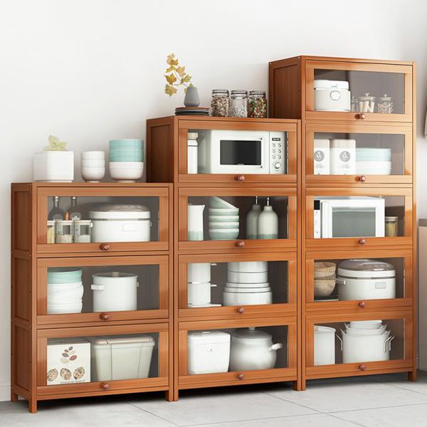 Mail Packing Minimalist Kitchen Sideboard Cabinets Household Cupboard Multi-layer Storage Cabinet Villa Floor-to-ceiling Locker with Door