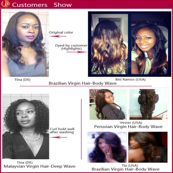 Grade 5A 360 Frontal Wig Body And Deep Wave Brazilian Remy Human Hair Extensions Unprecessed