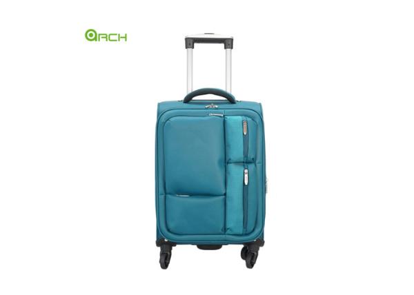 Spinner Wheels 1680D PU Film Trolley Travel Luggage Bag