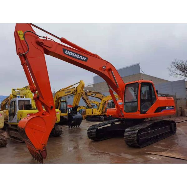 Doosan DH220 DH225 DH215 использовало экскаватор Crawler с ведром