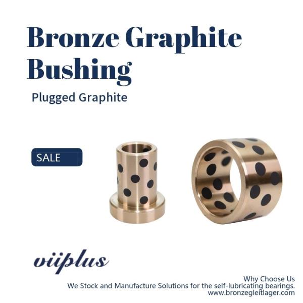 SOB Customized Self Lubricating Bronze Bushing With Graphite Sleeve Flange & Thrust