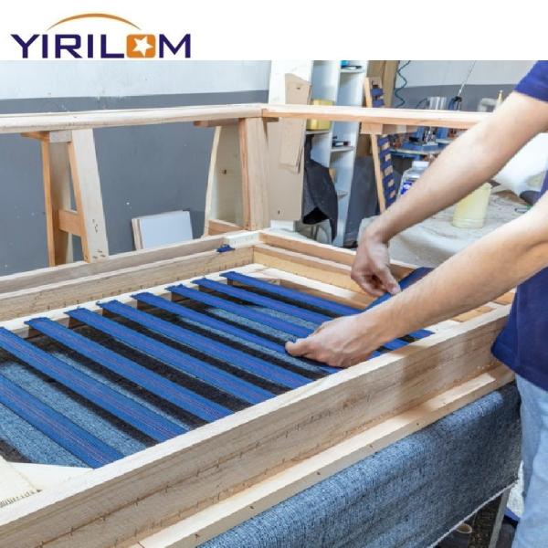 Customized 5cm Width Green Sofa Elastic Webbing Stretch Latex Band