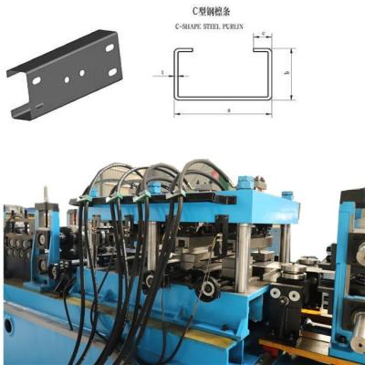 Rolamento totalmente automático do purline de C que forma a máquina com empilhador
