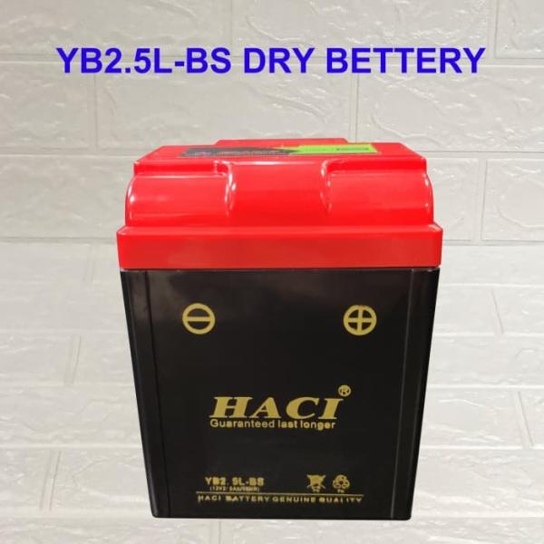 YB2 Lead Acid Motorcycle Battery Black A Grade Motorcycle Spare Parts