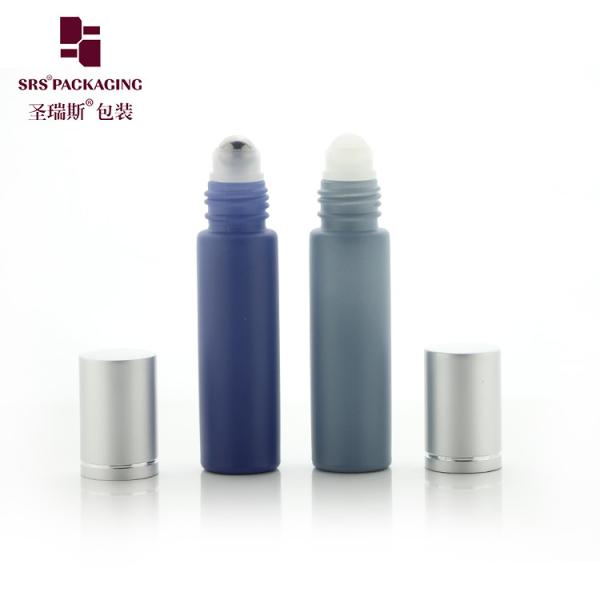 Customizable Walled Glass Roll On Bottle for Skincare Essences with Glass Ball