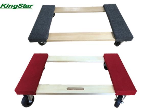 Heavy Duty Hard Wood Moving Dolly , OEM 1000 Lb Furniture Dolly For Home