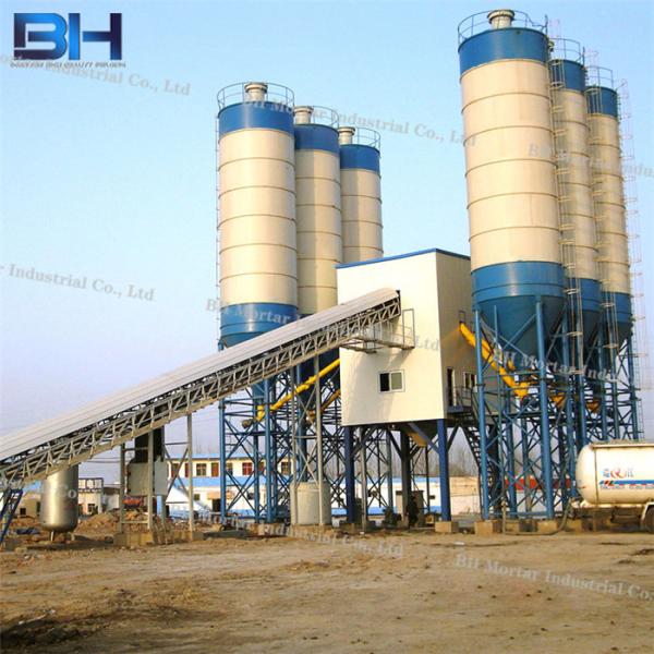 Stationary Type Concrete Mixing Plant For Bridge Construction Sites