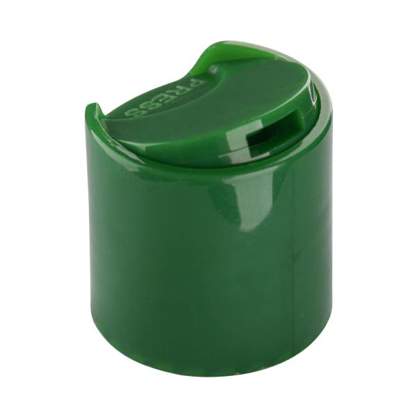 High - Quality Green Polypropylene Plastic 24/410 Shampoo Bottle Cap, Disc - Top Press - Spraying Cap