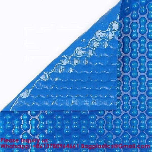 600um Hot Tub Blanket Covers Solar Pool Cover For Swimming Pool Solar Cover Wholesale Custom Shape Color Safety Foam Electric Motor Automatic Solar Heating Bubble Swimming Pool Cover