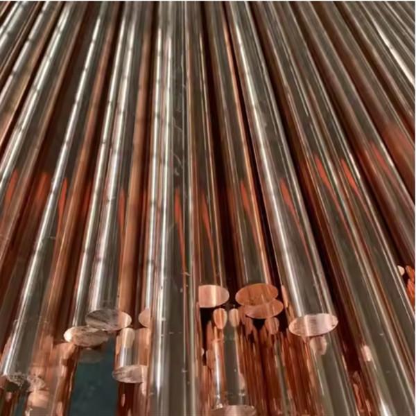 JIS H3250 Solid Copper Rod 20mm-500mm Dia High Intensity for HVAC / Plumbing